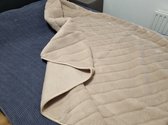 SPECIALE AANBIEDING Luxe deken gemaakt van 100% natuurlijke wol van speciaal geselecteerde van merinoswol uit Australië en Nieuw-Zeeland 160x200 cm. Kleur Cappuccino, Wollen Dekbed in 100% zuivere Australische Merino scheerwol Woolmark-certificaat