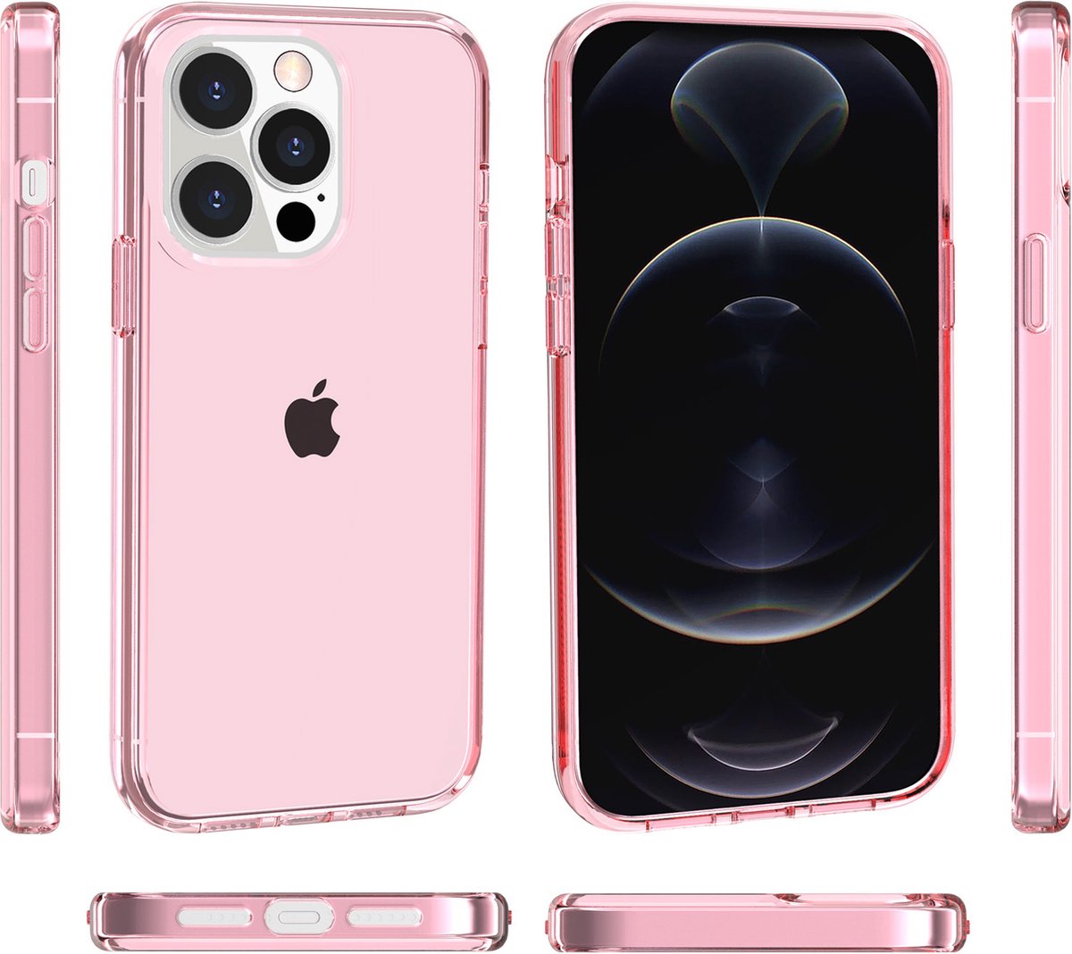Telefoonhoesje geschikt voor Apple iPhone 15 Pro - iPhone 15 Pro TPU Back Cover - Roze
