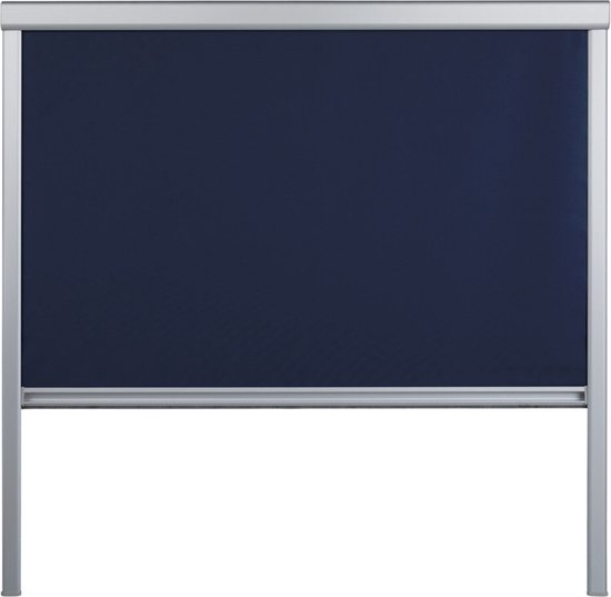 Lifa Living - Dakvenstergordijn - 38,3 x 59,5 cm - Blauw - Verduisterend - Cassette Zijprofiel - Schroevendraaier voor Montage - Polyester