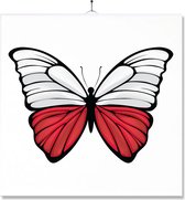 Tegel Met Opdruk | Vlinder | Vlag | Polen