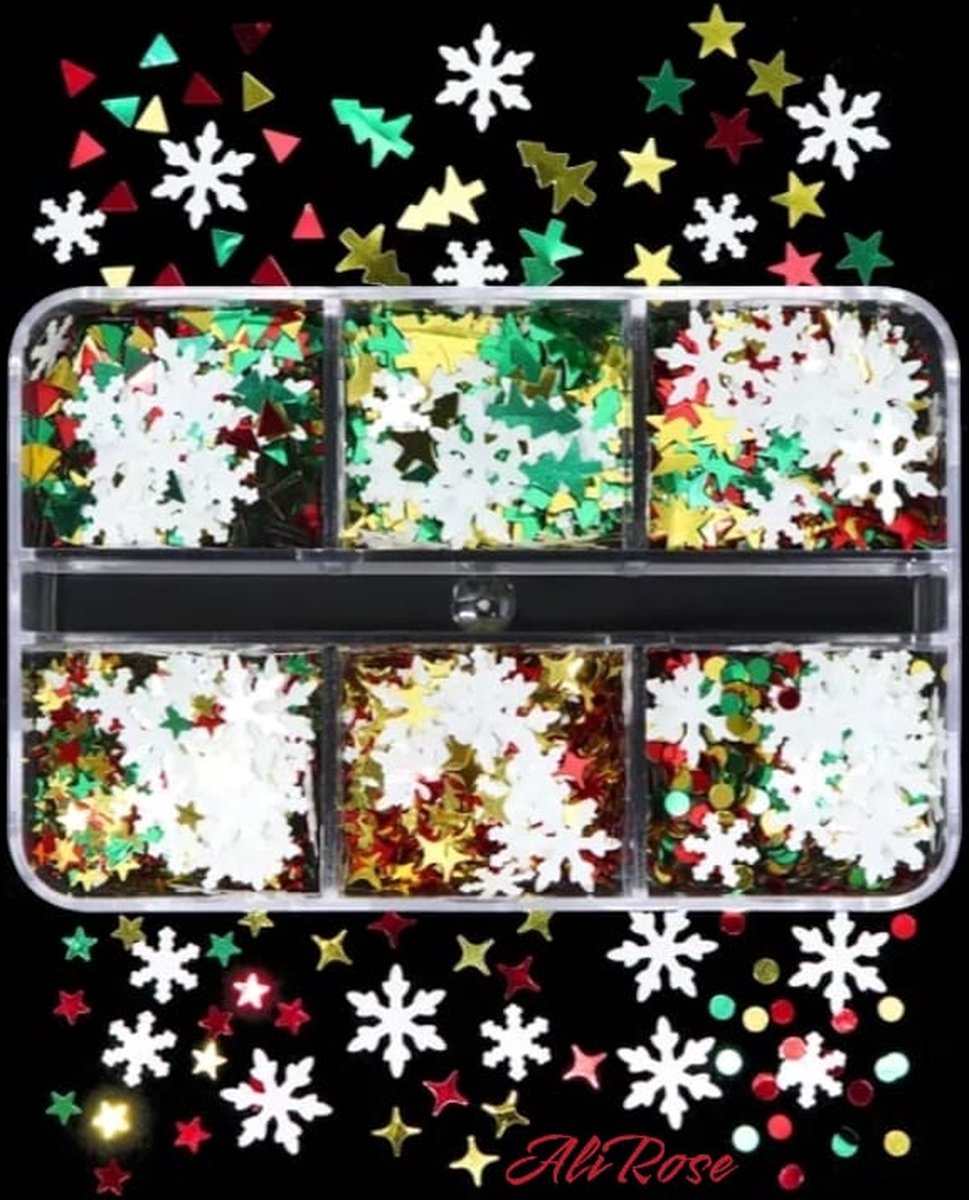 Goedkoopste AliRose - Decoratieve Glitter - DIY - Nagel Glitter - Multifunctioneel - Kerstmis - Kerst - Cadeau