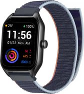 Royal Supplies C50 - Smartwatch- Smartwatch Dames & Heren - Screenprotector - 2024- Bellen- HD Touchscreen - Horloge - Stappenteller - Bloeddrukmeter - Saturatiemeter - IOS & Android - Blauw Neylon