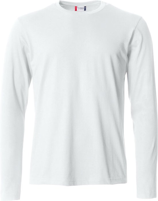 Clique lichtgewicht T-shirt met lange mouwen Wit maat L