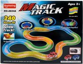Piste de course magique Glow dans le noir 240 pièces Magic Track extensible et flexible