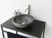 Lavabo Vips / Gris foncé - Rond - Béton - Indonésien - Design