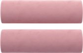 vidaXL - Sierkussens - 2 - st - 15x50 - cm - fluweel - roze