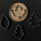 Herfstbladeren cookie cutter set
