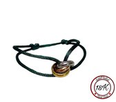 Soraro Tricolor Armband | Groen | 18K Goldplated | Soraro Armbanden | Cadeau voor haar | verjaardag vrouw | Vaderdag | Vaderdag Cadeau
