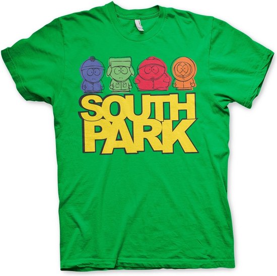 Foto: South park sketched t shirt green m