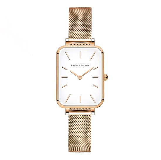 Borasi Actagon Achthoekige Horloge | Rose Goudkleurig | Witte Plaat | Dames Horloges | Vrouwen Horloges | Best Verkochte Horloges | Leuke Cadeau | Cadeau Voor Haar | Cadeau Voor Moeder | Moederdag Cadeautje