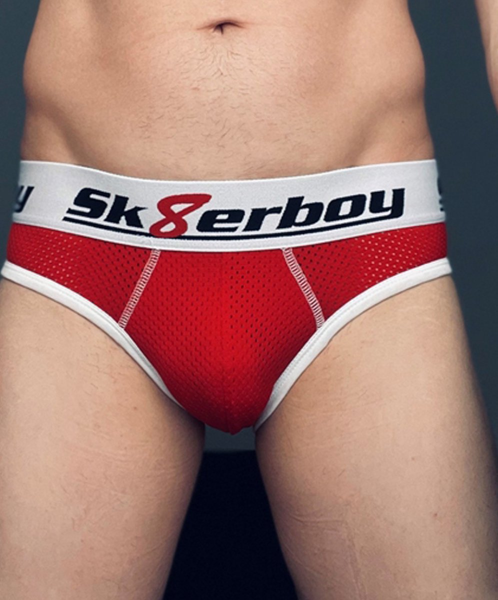 Sk8erboy mesh backless slip - rood - xl