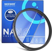 Neewer® - 77mm Gedeeld Diopter Effect Filter - Lineaire Prisma van K9 Optisch Glas - Aluminium Frame - Vervaagd Brekend Voorgrond - Herhaald Kleureffect - Camera Lens Accessoires - Specificaties en Extra Informatie