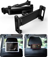 Support de tablette voiture - Support de tablette voiture - Convient pour iPad, téléphone (6-12 pouces) - Support de tablette voiture appui-tête - Support de téléphone voiture - Rotatif à 360° - Zwart