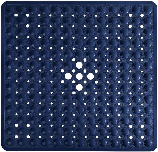 BOTC Antislip Douchemat - Badmat - 53x53CM - Antislipmat Douche - Douchemat Antislip voor Douche - Blauw