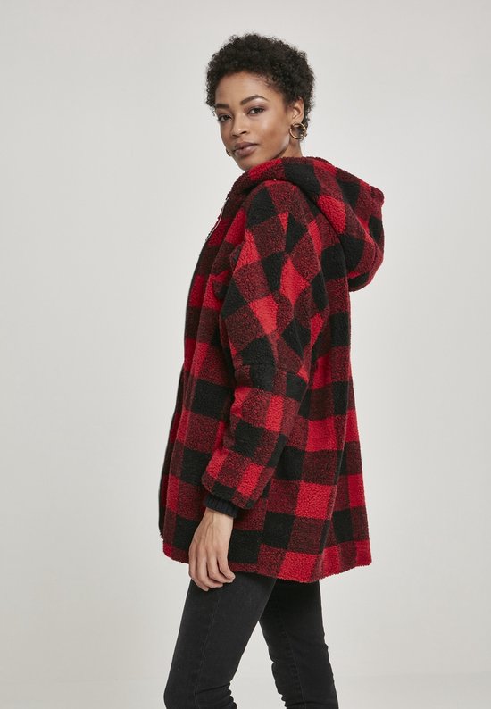 Veste oversize à carreaux Sherpa pour femme Taille XXL