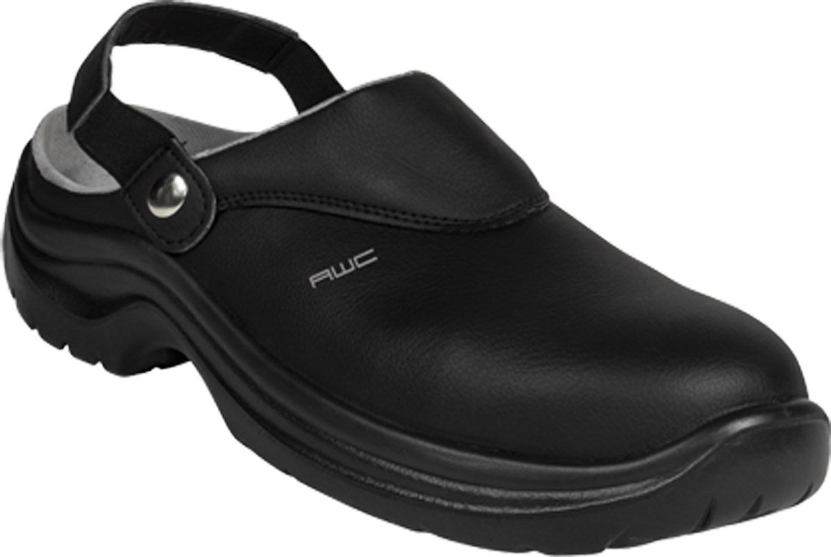 AWC Footwear Berufsschuhe Sandale mit Stahlkappe in Schwarz-40