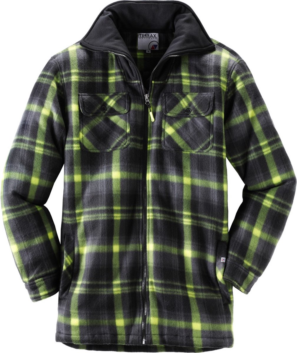 Terrax Thermohemd 10641 - 1048 Zwart/Lime - S