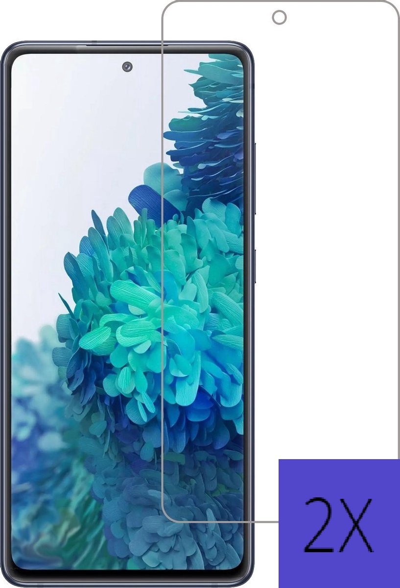 Screenprotector Samsung Galaxy S20 FE Screenprotector- Beschermglas - Transparant en krasbestendig - 2X