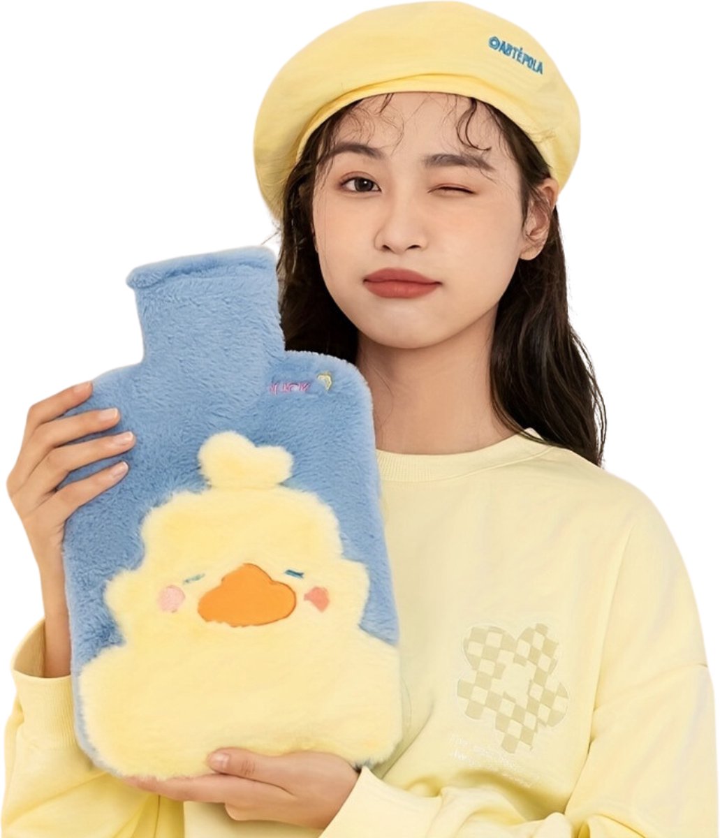 Goedkoopste Warmwaterkruik - Warmtekruik - Warmwaterzak Met Hoes - Warmtekussen - Knuffel Kruik - Bag - Eend