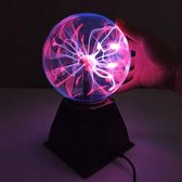 Plasma bol - Plasma lamp - 16 centimeter in diameter - Effect lamp - Lava lamp - Extra veilig - Aanraak gevoelig - Audio gevoelig - Met snoer - Cadeau idee