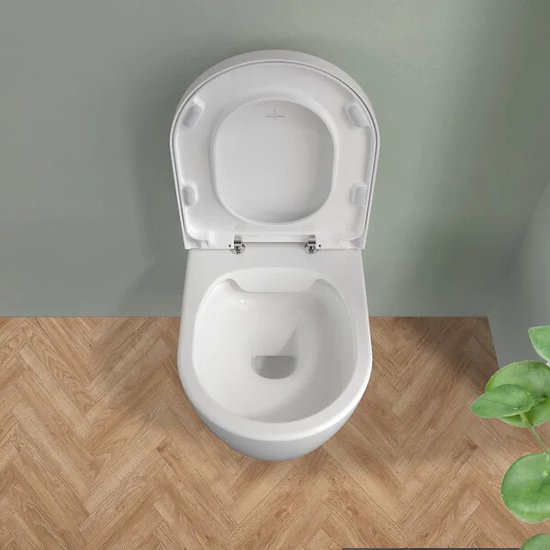 VILLEROY BOCH Abattant WC O.Novo blanc avec fermeture amortie bol