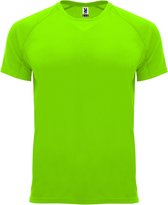 Fluorescent Groen Unisex Sportshirt korte mouwen Bahrain merk Roly maat L