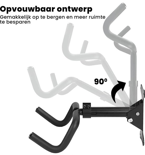Professioneel Fiets Ophangsysteem - Verstelbaar - Muurbeugel voor Fietsen - Fietshaak - Mountainbike - Ophangbeugel - Fietsbeugel - Fiets Ophangrek van Merkloos — afbeelding 2
