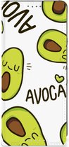 Mobiel Bookcase Valentijn Cadeautje Haar Geschikt voor Sony Xperia 5 V Smart Cover Hoesje Avocado Singing