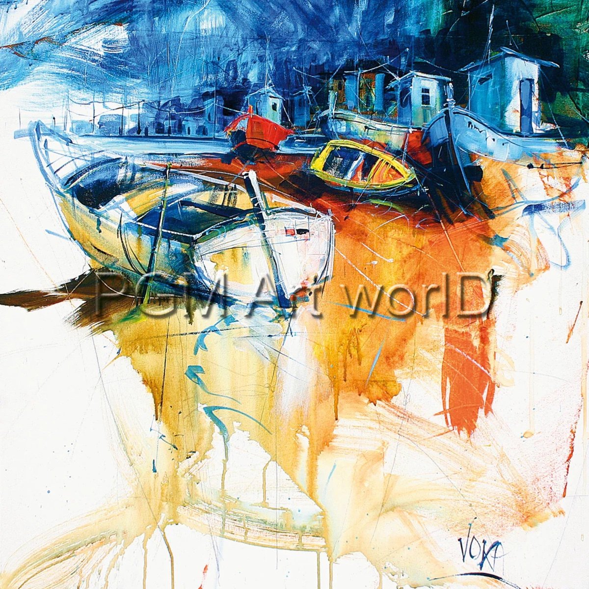PGM Kunstdruk VOKA - Trockendock 70x70cm Divers