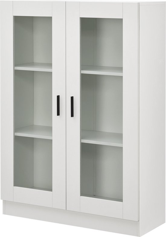 Vitrine Sorø 115x80x31 cm blanc