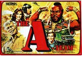 Plaque murale en métal série TV The A-Team - 20 x 30 cm