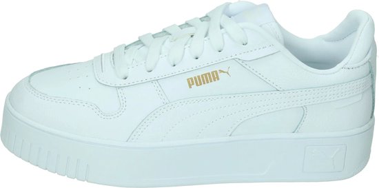 PUMA Carina Street Dames Sneakers - Wit/Goud - Maat 39 - PUMA