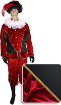 Pietenpak rood / zwart voor volwassenen maat L