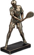 Boltze - Tennis - Homme - Action - Statue - Bronze - 27cm