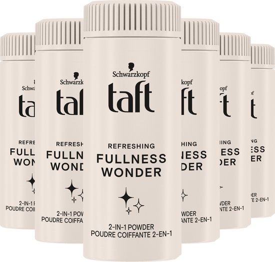 Foto: Taft refreshing fullness wonder powder 6x 10g grootverpakking