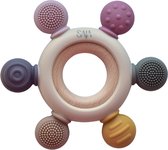 SAJA Kids Bijtring - Bijtspeelgoed - BPA vrij - Siliconen - Baby speelgoed - Roze