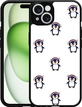 Cazy Hardcase Hoesje geschikt voor iPhone 14 Penguin Chillin