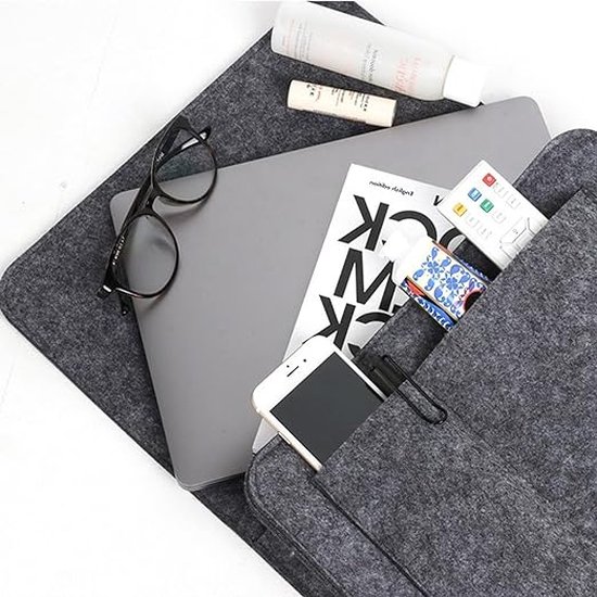 Nachtkastje Vilt Nachtkastje Caddy Slaapbank Opknoping Opslag Organizer Tas met 5 Zakken voor Tijdschrift Telefoon Boek Afstandsbediening