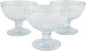 OTIX Dessert schaaltjes - Ijscoupe - Ijsbeker - Set van 3 Glas - 200 ml