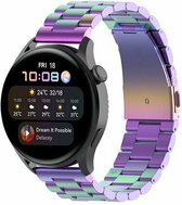 By Qubix 22mm - Stalen schakelband - Multicolor - Huawei Watch GT 2 - GT 3 - GT 4 (46mm) - Huawei Watch GT 2 Pro - GT 3 Pro (46mm)