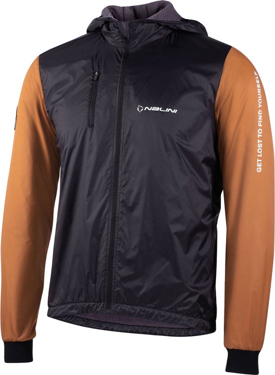 Nalini - Heren - Casual Warm Fietsjack - Wielerenjack - Bruin - Zwart - NEW COMMUTER JKT - L