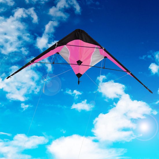 verlangen zoete smaak verdiepen relaxdays Vlieger - kite - stuntvlieger - kindervlieger - 2 lijns vlieger  -... | bol.com