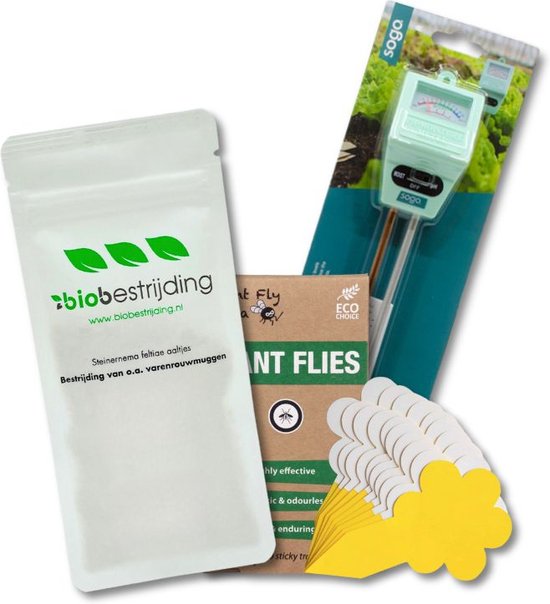 Beste middel tegen trips 11 COMBI DEAL: Aaltjes tegen trips - Gele bloem vangplaatjes - pH & vochtigheidsmeter