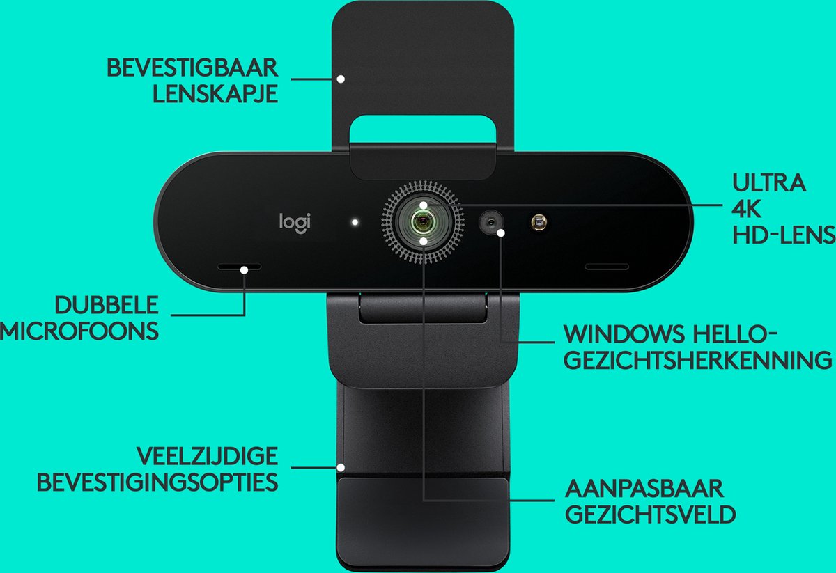 Logitech Brio Stream webcam: 4K, 90 fps, USB-C thumbnail 6