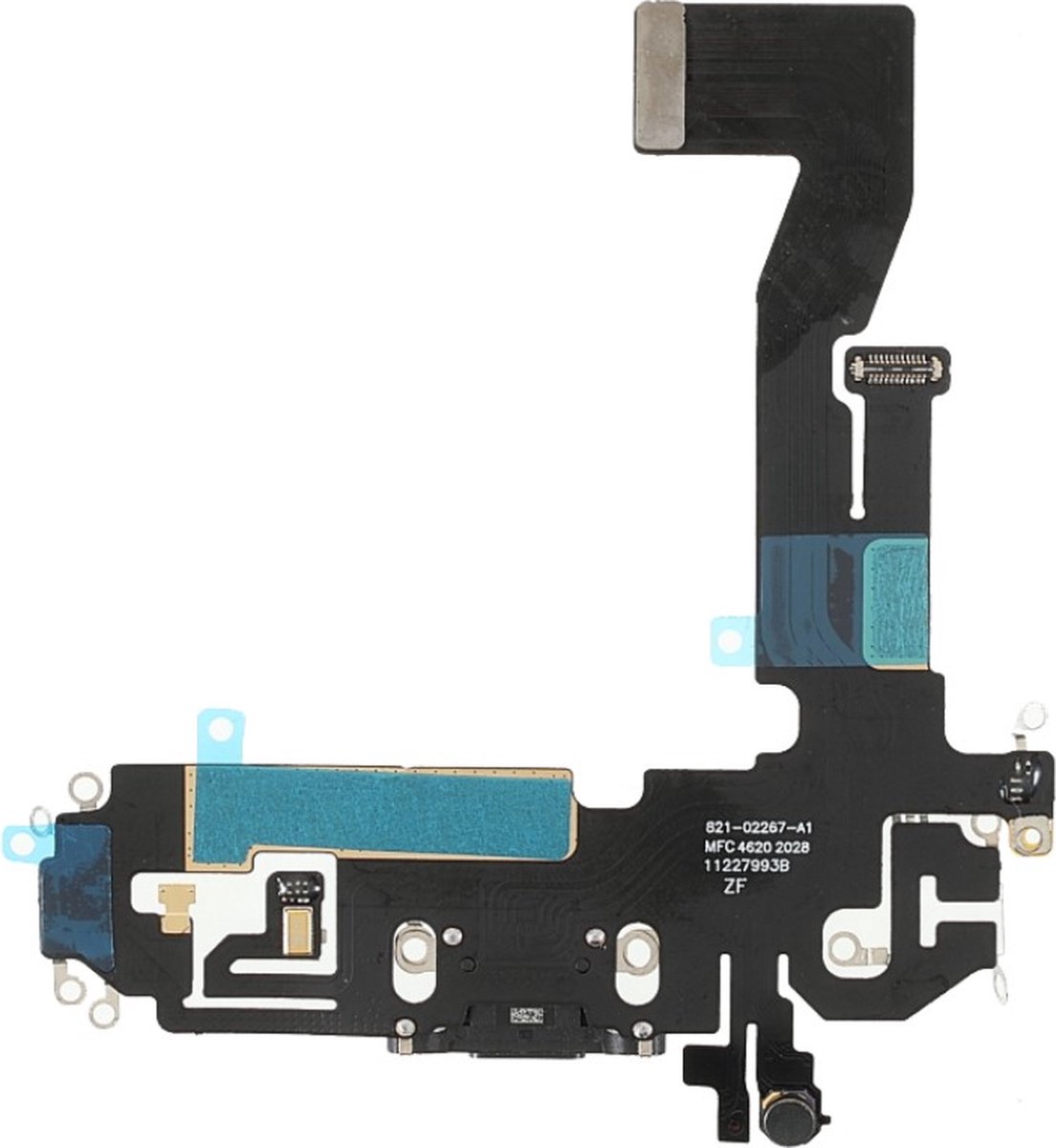 Geschikt voor iPhone 12 dock connector - zwart
