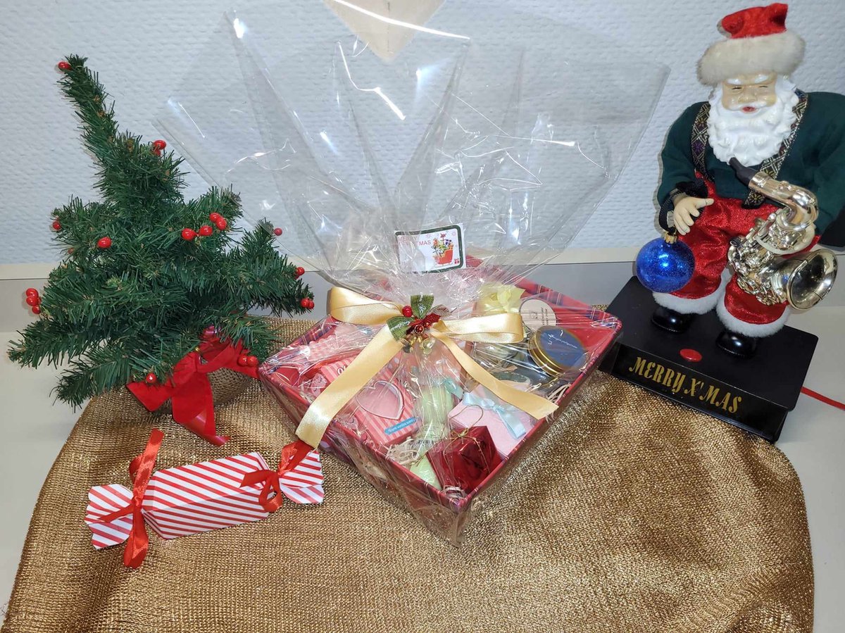 Presentemand leeg set van 6, geschenkmand karton met handvatten voedselveilig Presentemand leeg voor gepersonaliseerde verjaardagen, 25x20x11,5cm