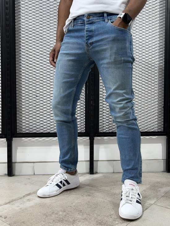 Index Heren Jeans Bleu-Model 204 Slimfit-Maat:W38XL34