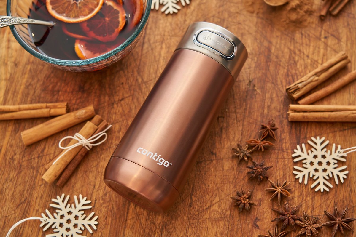 Contigo Luxe Autoseal Termos Bardak 470ml. Siyah | Termos Dünyası