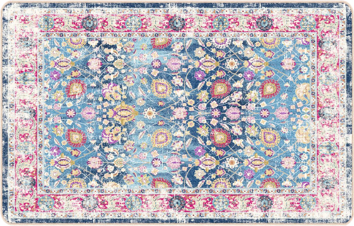 vidaXL - Vloerkleed - wasbaar - 190x300 - cm - meerkleurig