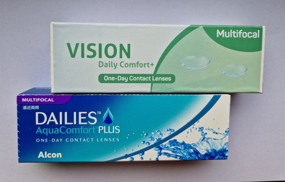 Vision Daily Comfort + Multifocal - Dailies Aqua Comfort Plus MF private label - 30 pack - -0.50 Med